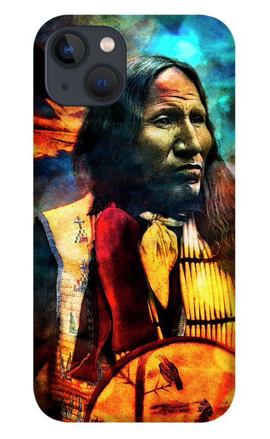 American iPhone 13 Case featuring the digital art Indian Nation by Debra and Dave Vanderlaan