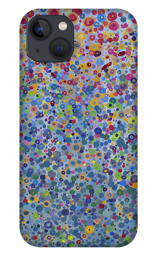Dots iPhone 13 Case featuring the painting Infinite Inspiration by Stacey Zimmerman
