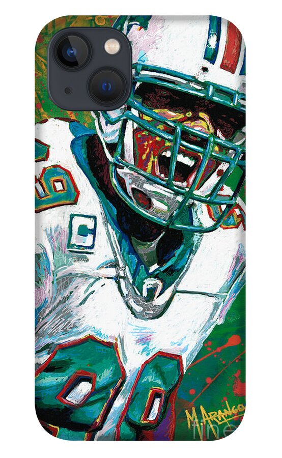 Jason Taylor iPhone 13 Case featuring the painting Intensity by Maria Arango