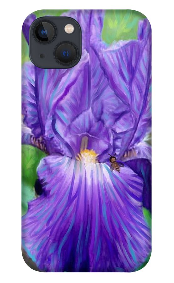 Iris iPhone 13 Case featuring the painting Iris by Angela Weddle