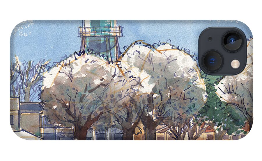 Landscape iPhone 13 Case featuring the painting Isleton, California by Judith Kunzle