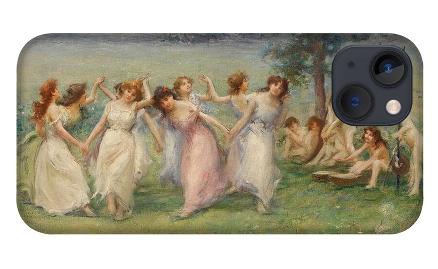 Fausto Zonaro 1854 - 1929 Italian Allegory Of Spring iPhone 13 Case featuring the painting Italian Allegory Of Spring by MotionAge Designs
