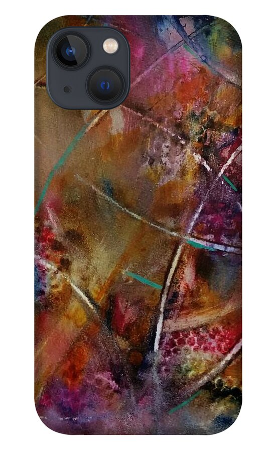 Ksg iPhone 13 Case featuring the painting Jazzed by Kim Shuckhart Gunns