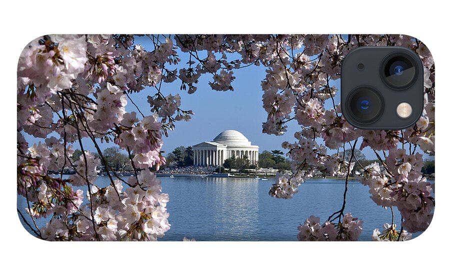 Washington D.c. iPhone 13 Case featuring the photograph Jefferson Memorial on the Tidal Basin DS051 by Gerry Gantt