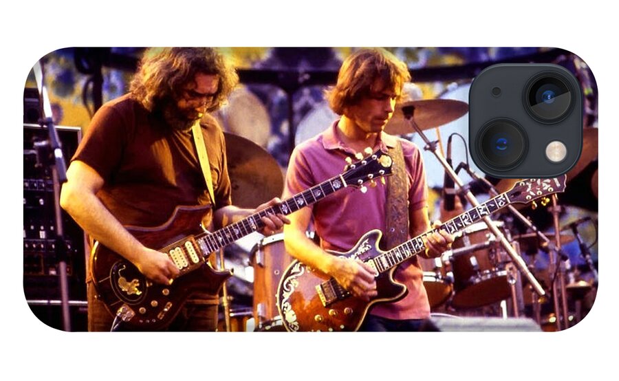 Jerry Garcia and Bob Weir - Grateful Dead 77 iPhone 13 Case by Vintage Rock  Photos - Fine Art America