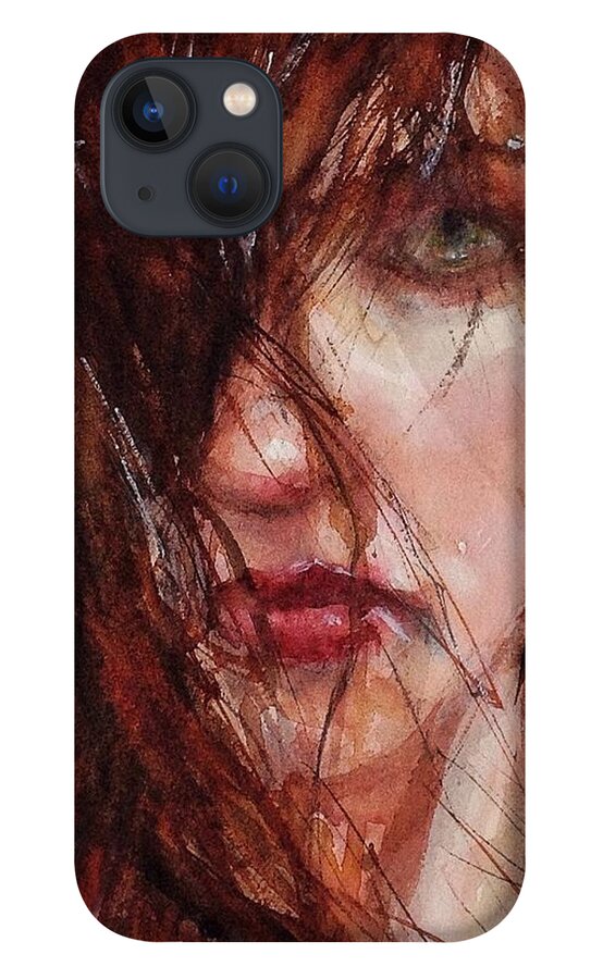 Portrait iPhone 13 Case featuring the painting Jerry by Judith Levins