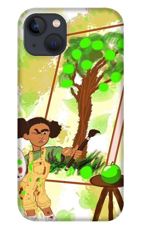 Jessica iPhone 13 Case featuring the mixed media Jessica the Great by Demitrius Motion Bullock
