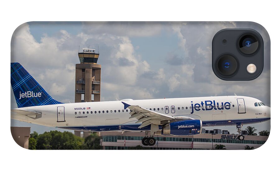 Airline iPhone 13 Case featuring the photograph JetBlue FLL by Dart Humeston