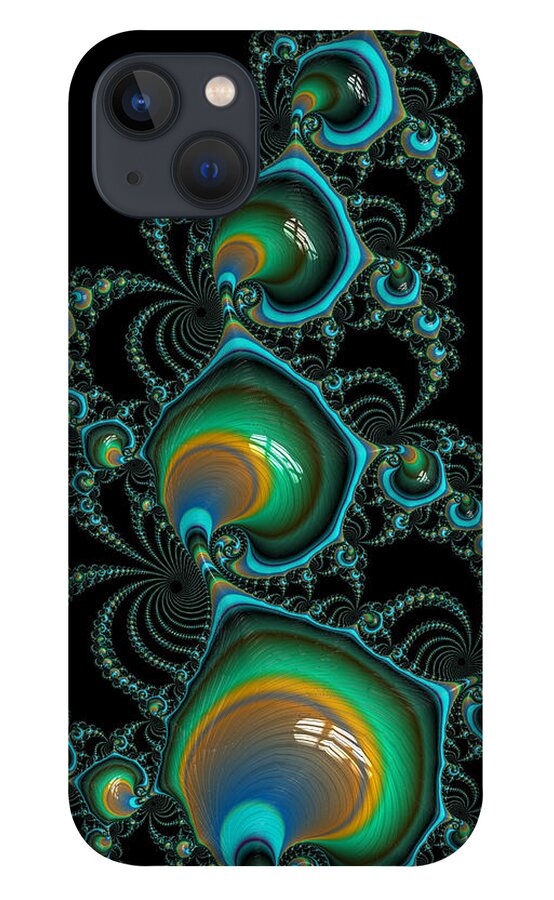 Fractal iPhone 13 Case featuring the digital art Jewelled by Amanda Moore