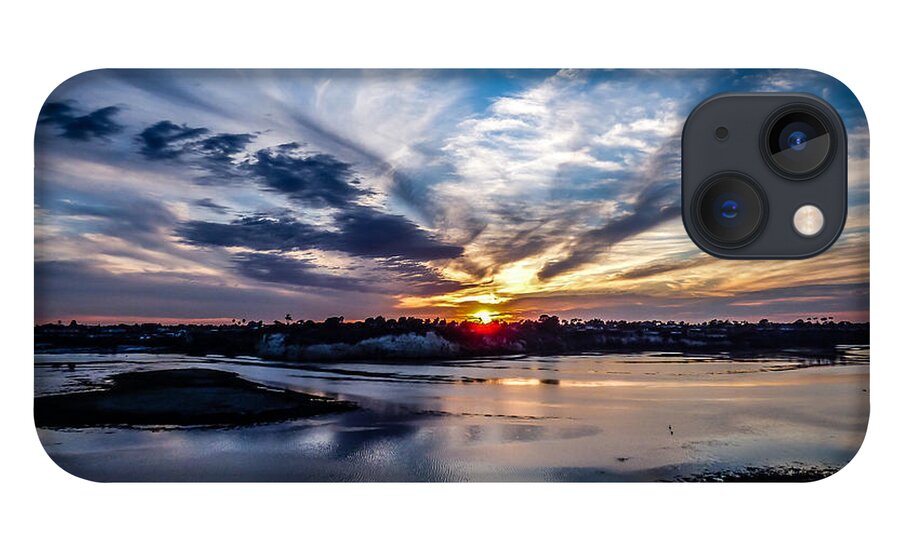 Newport Beach iPhone 13 Case featuring the photograph June Glow by Pamela Newcomb