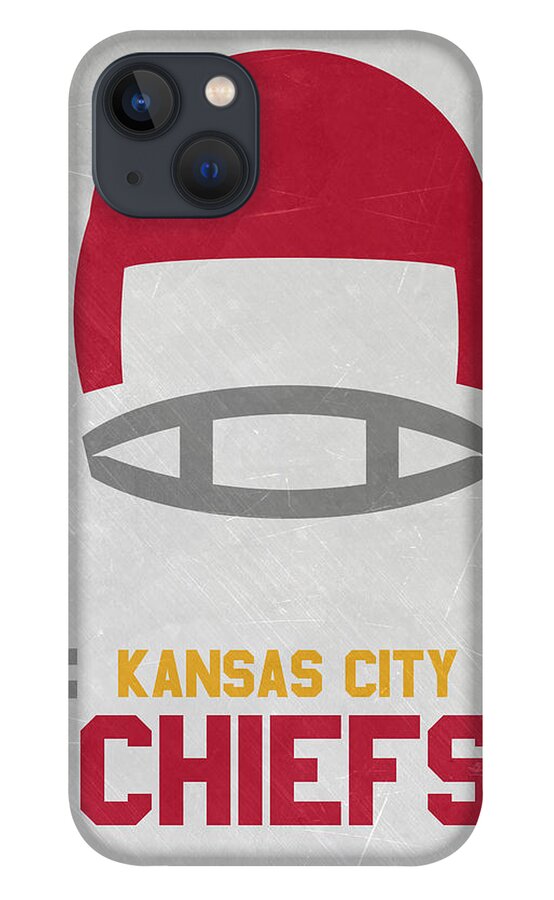 Chiefs iPhone Case featuring the mixed media Kansas City Chiefs Vintage Art by Joe Hamilton