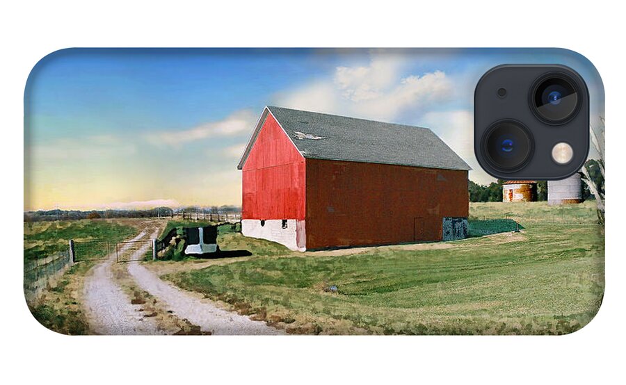 Barn iPhone 13 Case featuring the photograph Kansas landscape II by Steve Karol