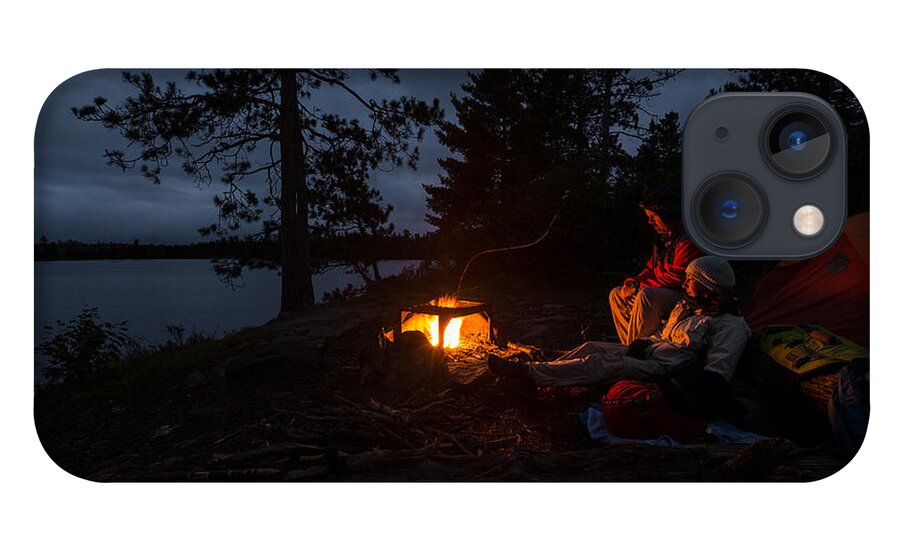 Boundary Waters iPhone 13 Case featuring the photograph Keeping Warm by Paul Schultz