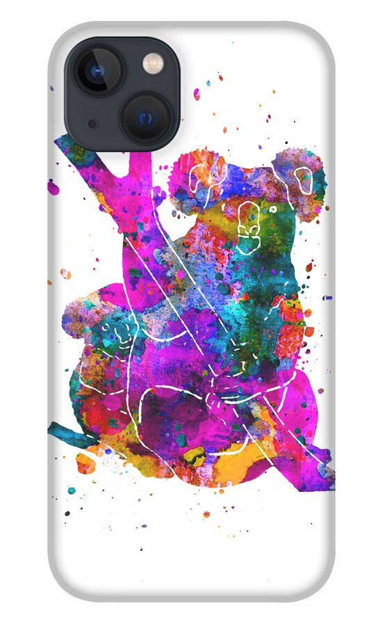 Koala iPhone 13 Case featuring the painting Watercolor Koala by Zuzi 's