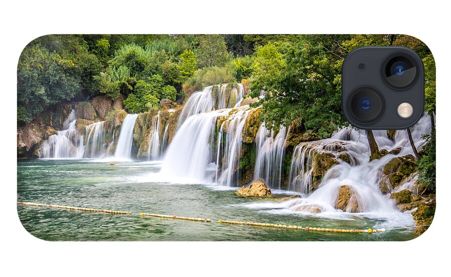 Krka National Park iPhone 13 Case featuring the photograph KRKA National Park Waterfalls by Lev Kaytsner