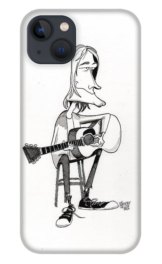 Kurt iPhone 13 Case featuring the drawing Kurt by Michael Hopkins