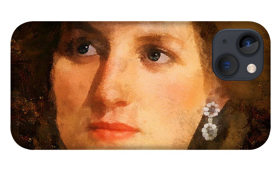 Lady iPhone 13 Case featuring the digital art Lady Diana by Charlie Roman