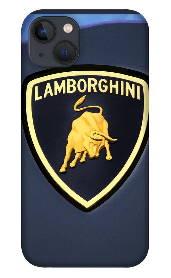 Lamborghini Emblem iPhone 13 Case featuring the photograph Lamborghini Emblem by Mike McGlothlen