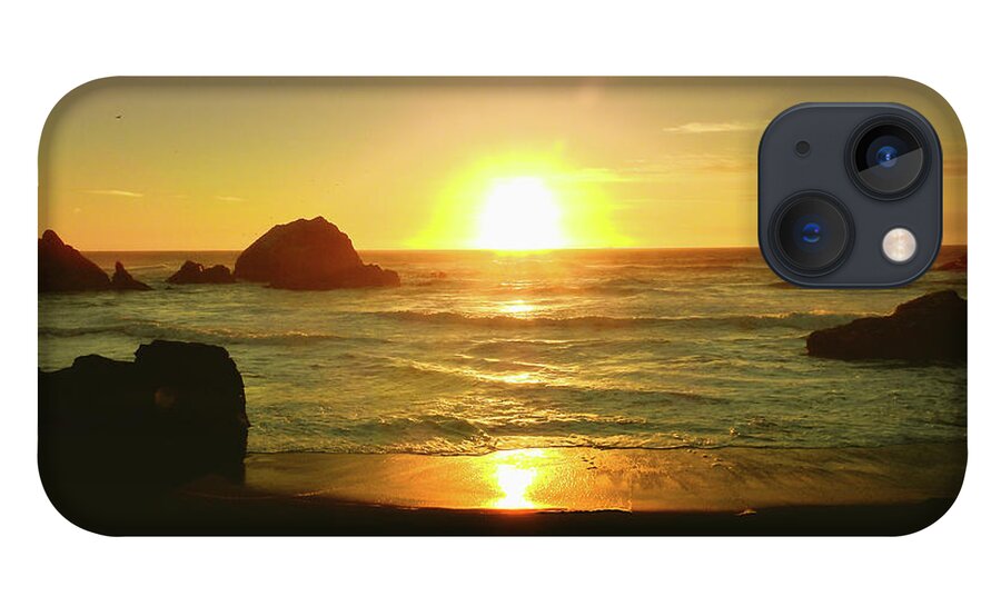 Golden Hour-pictures iPhone 13 Case featuring the photograph Lands End Sunset-the Golden Hour by Scott Cameron