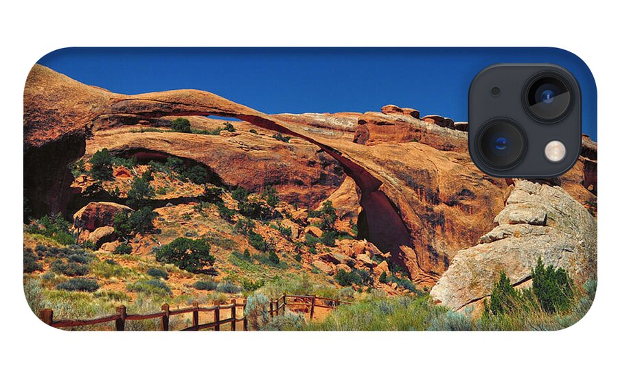 Arch iPhone 13 Case featuring the photograph Landscape Arch - Arches National Park - Utah by Bruce Friedman