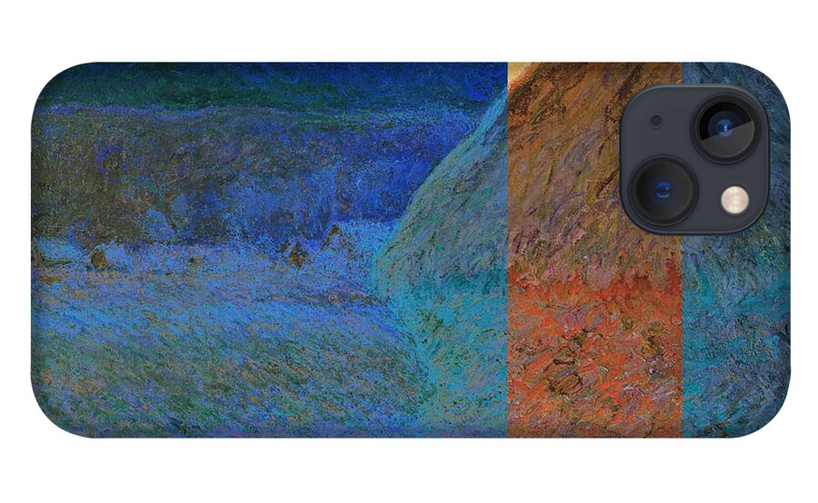 Postmodernism iPhone 13 Case featuring the digital art Layered 3 Monet by David Bridburg