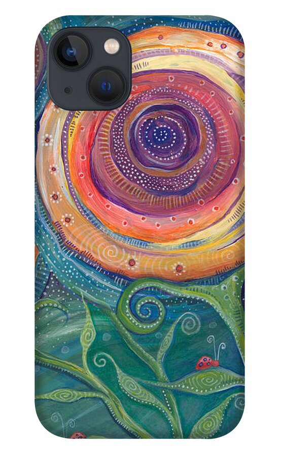 Flowers iPhone 13 Case featuring the painting Be the Light by Tanielle Childers