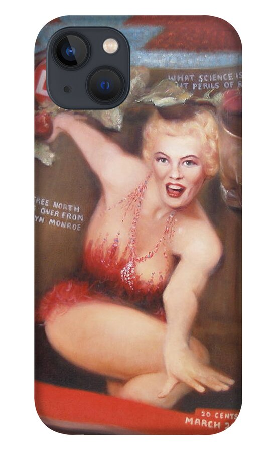 Realism iPhone 13 Case featuring the painting Life in the Fifties by Donelli DiMaria