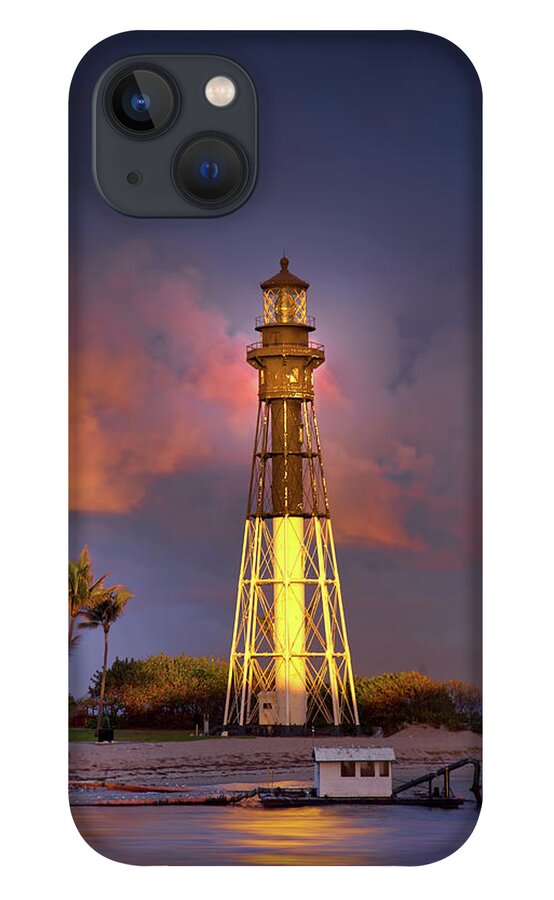 Lighthouse iPhone 13 Case featuring the photograph Lighthouse Sunset by Mark Andrew Thomas