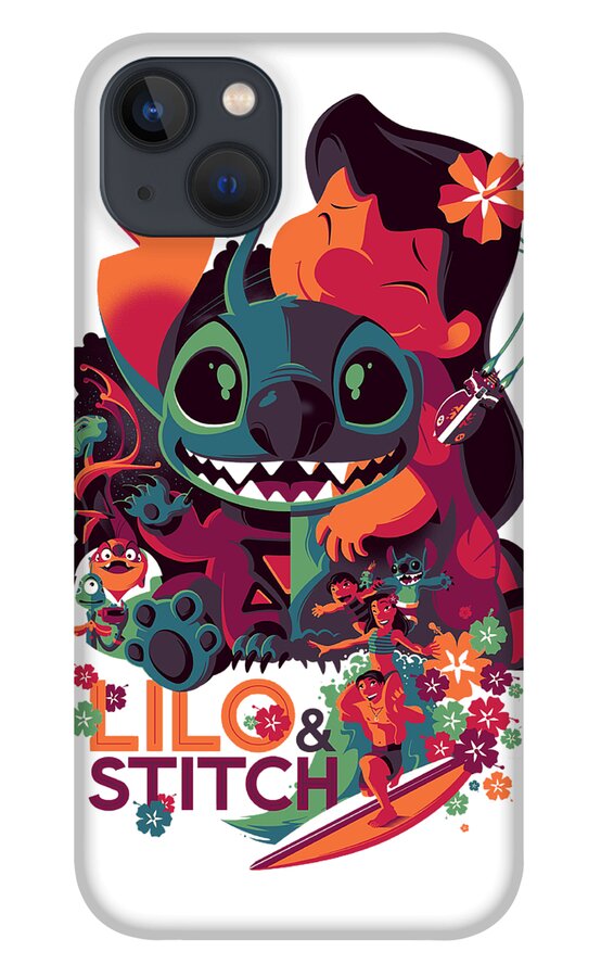 Lilo Stich Case For iphone 13 Pro Max 13 Mini Cute Cartoon Back