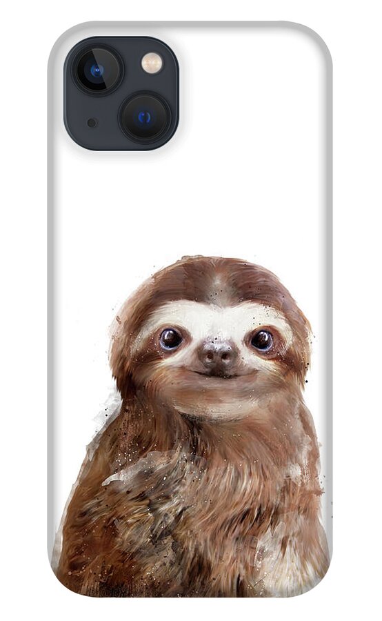 Sloth iPhone 13 Case featuring the painting Little Sloth by Amy Hamilton
