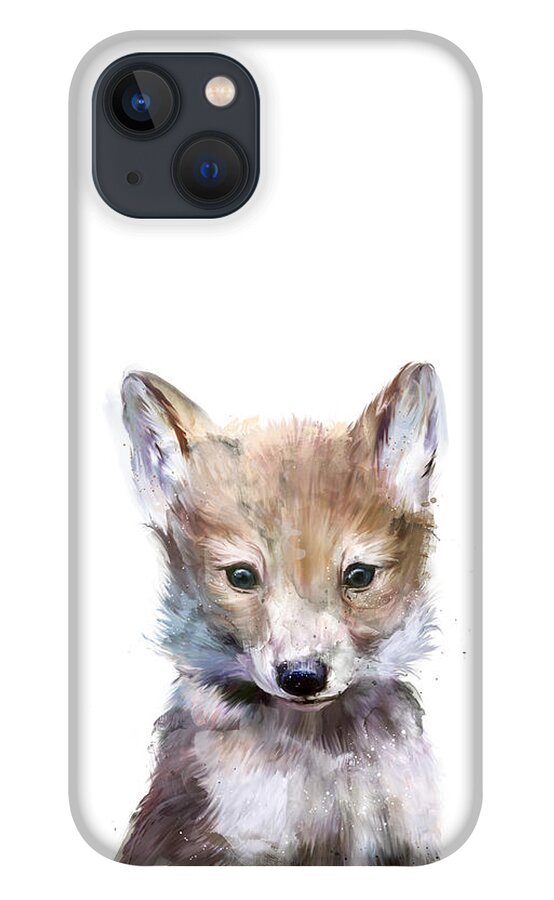 Wolf iPhone 13 Case featuring the painting Little Wolf by Amy Hamilton