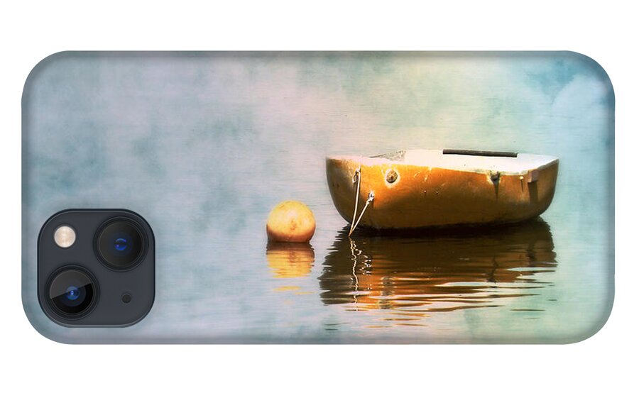 Little Yellow Boat iPhone 13 Case featuring the photograph Little Yellow Boat by Micki Findlay