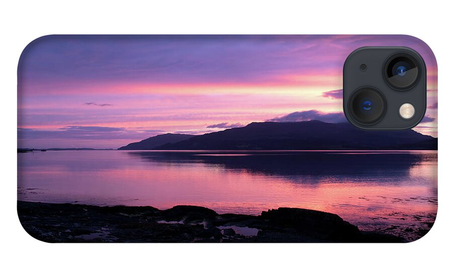 Sunset iPhone 13 Case featuring the photograph Loch Scridain Sunset by Pete Walkden