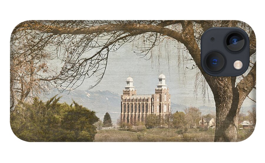 Lds iPhone 13 Case featuring the photograph Logan Temple by Ramona Murdock