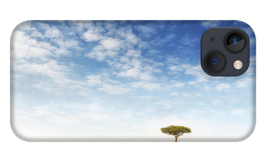 Mara iPhone 13 Case featuring the photograph Lone acacia tree in the Masai Mara by Jane Rix