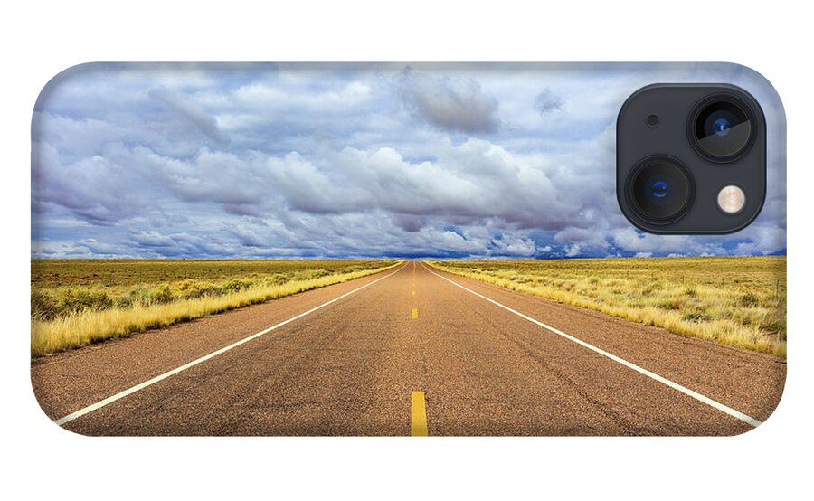 Arizona iPhone 13 Case featuring the photograph Lonely Arizona Highway by Raul Rodriguez