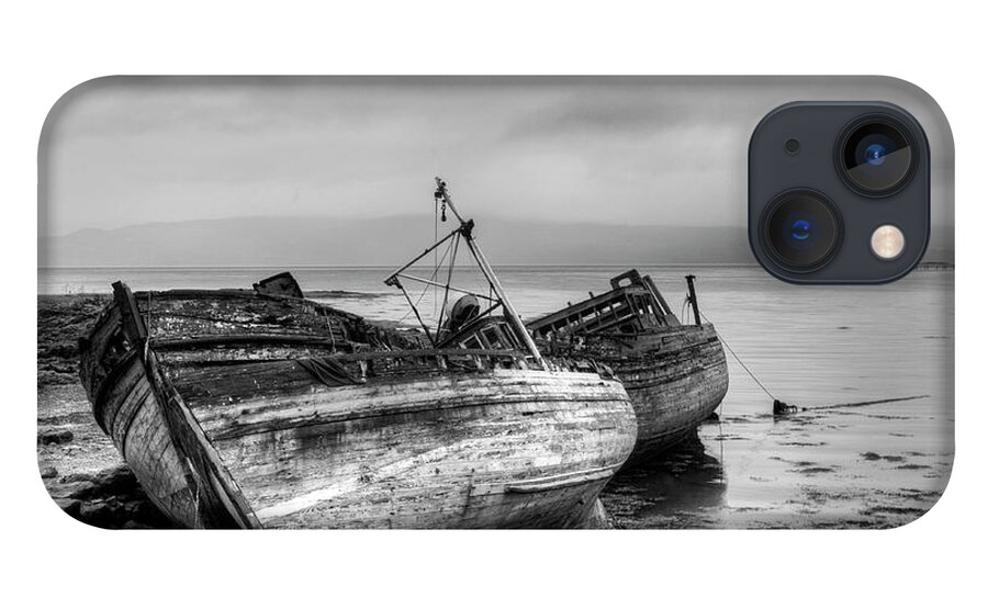 Isle Of Mull iPhone 13 Case featuring the photograph Lonely fishing boats by Michalakis Ppalis