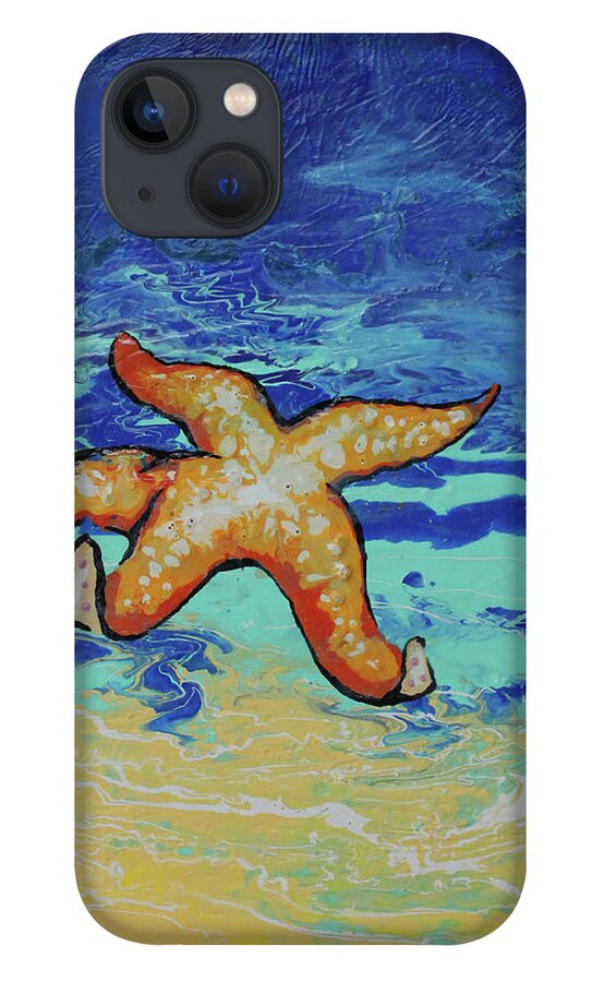 Cayman Islands iPhone 13 Case featuring the painting Lonestar by Jerome Wilson
