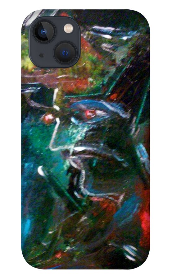 Semi-abstract Painting iPhone 13 Case featuring the painting Looking Ahead by Ray Khalife
