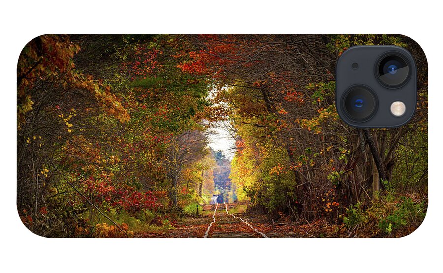 Foliage iPhone 13 Case featuring the photograph Looking down the tracks by Darryl Hendricks