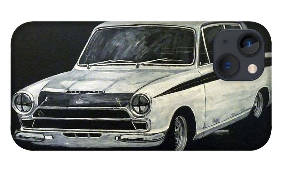 Lotus Cortina iPhone 13 Case featuring the painting Lotus Cortina by Richard Le Page