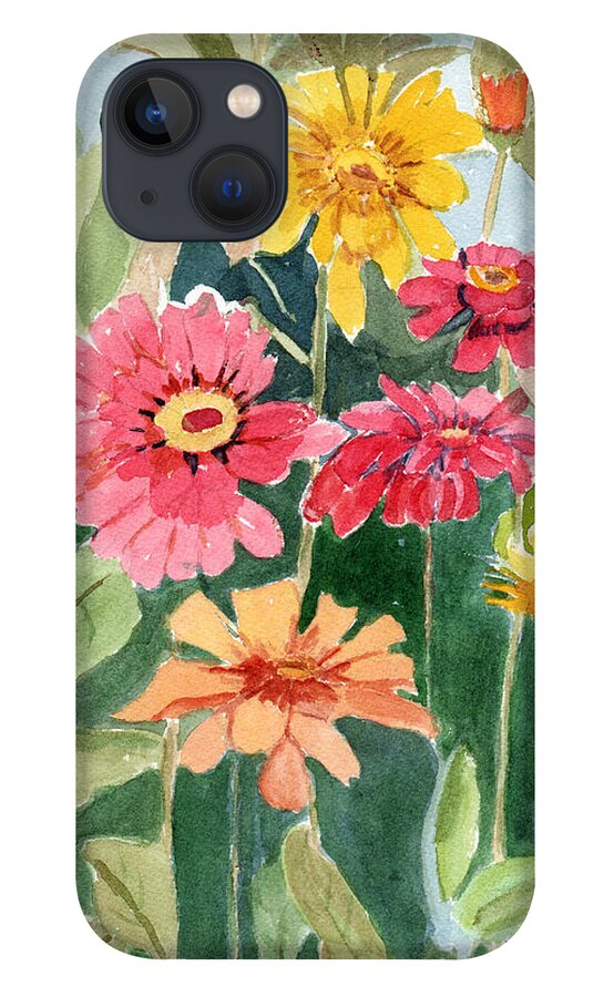 Flowers iPhone 13 Case featuring the painting Lovely Flowers by Marsha Karle