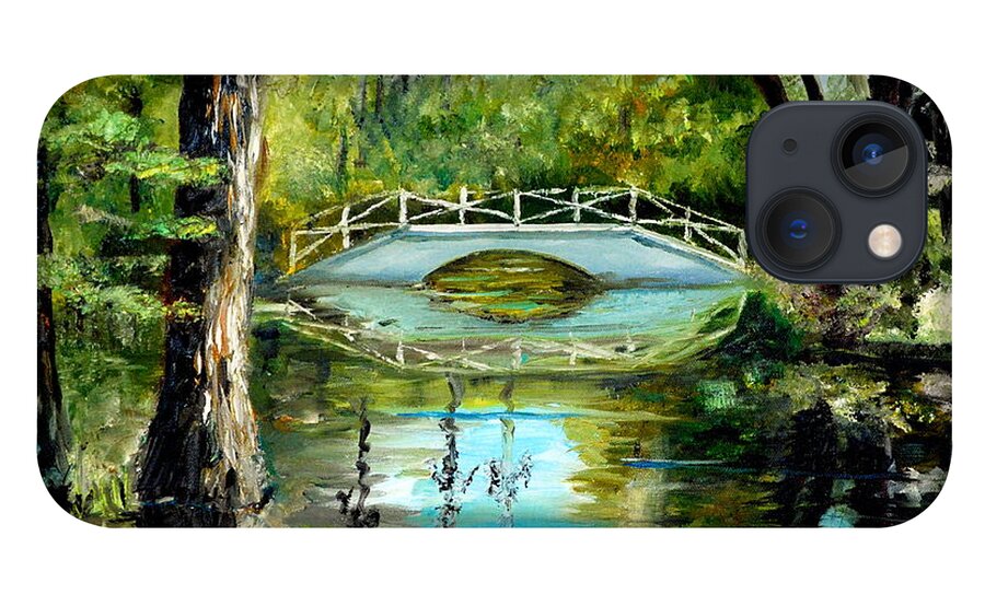 Magnolia iPhone 13 Case featuring the painting Low Country Bridge by Phil Burton
