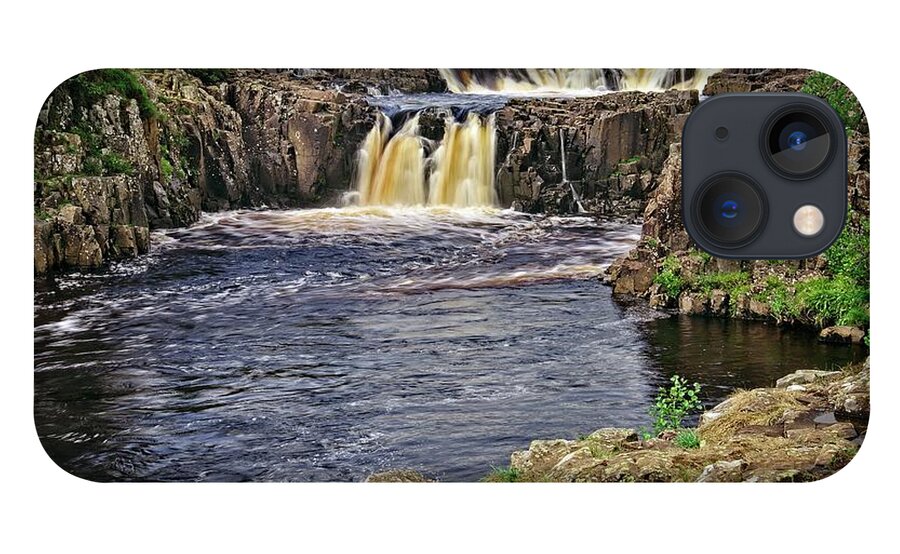 Waterfall iPhone 13 Case featuring the photograph Low Force Waterfall, Teesdale, North Pennines by Martyn Arnold