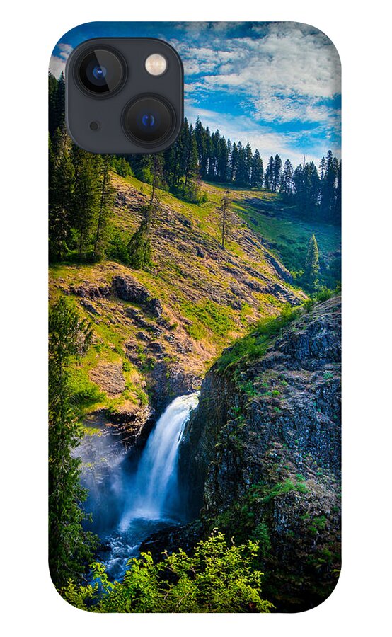  iPhone 13 Case featuring the photograph Lower Falls - Elk Creek Falls by Rikk Flohr