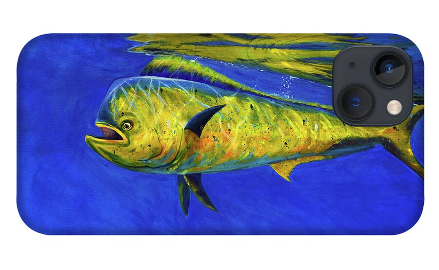 Mahi Mahi iPhone 13 Case featuring the painting Mahi Mahi Fish by Donna Tucker