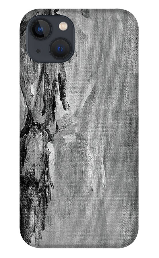 Male Nude iPhone 13 Case featuring the painting Male Nude 3 by Julie Lueders 