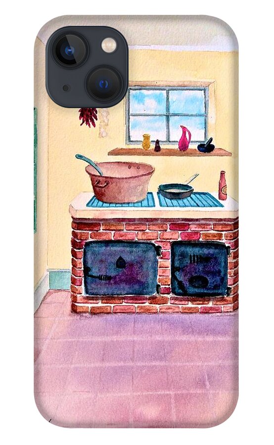Mexico iPhone 13 Case featuring the painting Mamacita's Kitchen by Frank SantAgata