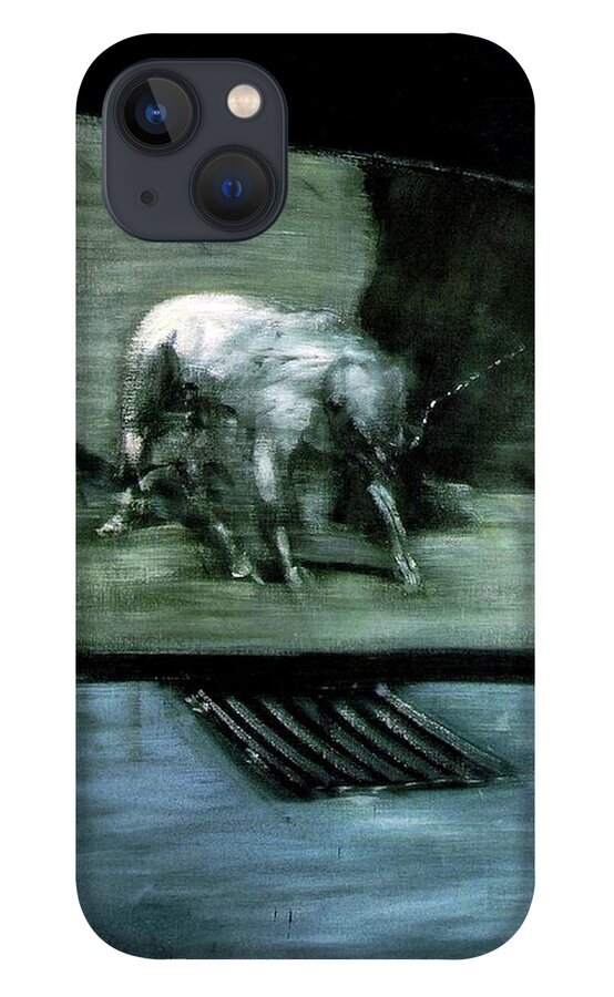 Man With Dog iPhone 13 Case featuring the painting Man with Dog by Francis Bacon