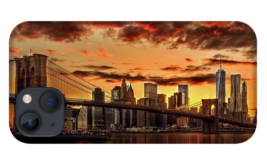 New York City iPhone 13 Case featuring the photograph Manhattan BBQ by Az Jackson